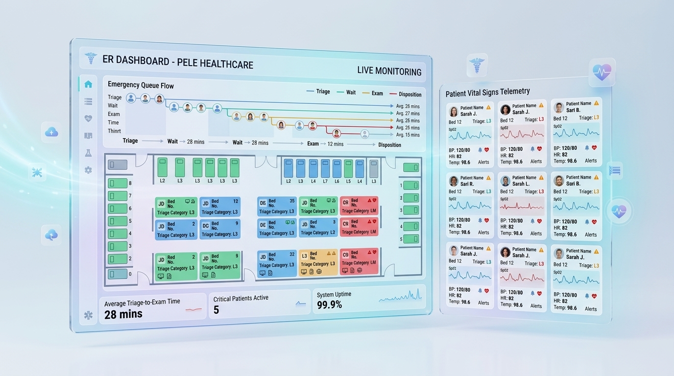 Smart ER Triage & Live Patient Monitoring Platform